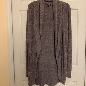 Barefoot Dreams Circle Cardigan Pacific Blue Silver Heather size XS/S